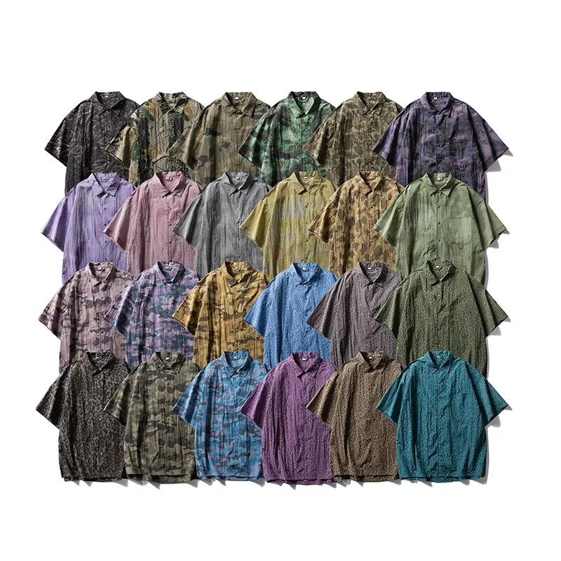 

Summer Outdoor Lightweight Quick Dry Shirts Men Women Fashion Streetwear Print Loose Casua Short Sleeve Shirts Oversize Blouses