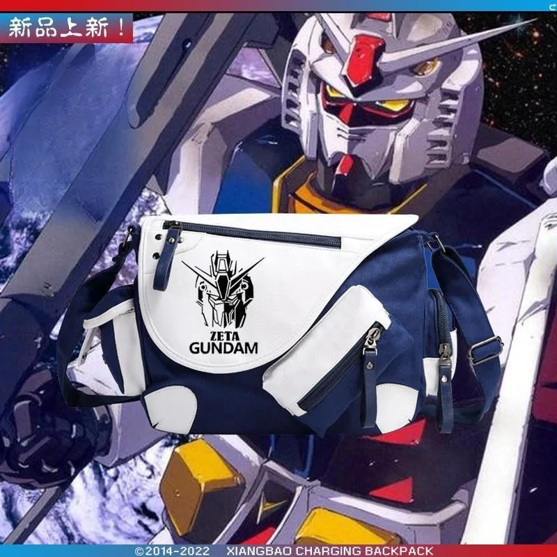 Obile Suit Gundam Anime Randapparatuur Heren en Dames Casual Mode Persoonlijkheid Veelzijdige Student Crossbody Schouderrugzak