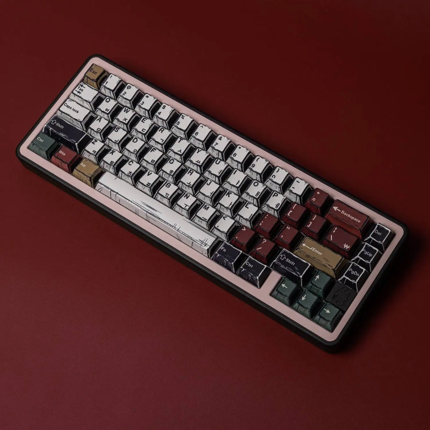 

JCM смешанные колпачки для клавиш с тематикой ламп/японские/корейские/английские/русские колпачки для клавиш с вишневым профилем для механической клавиатуры, изготовленные на заказ колпачки для клавиш