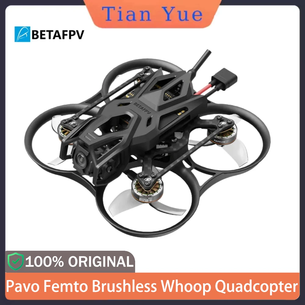 BETAFPV Pavo Femto Brushless Whoop - 2S ELRS 2.4G, motor 1102 14000KV, compatível com DJI O4 Air Unit FPV Racing Drone