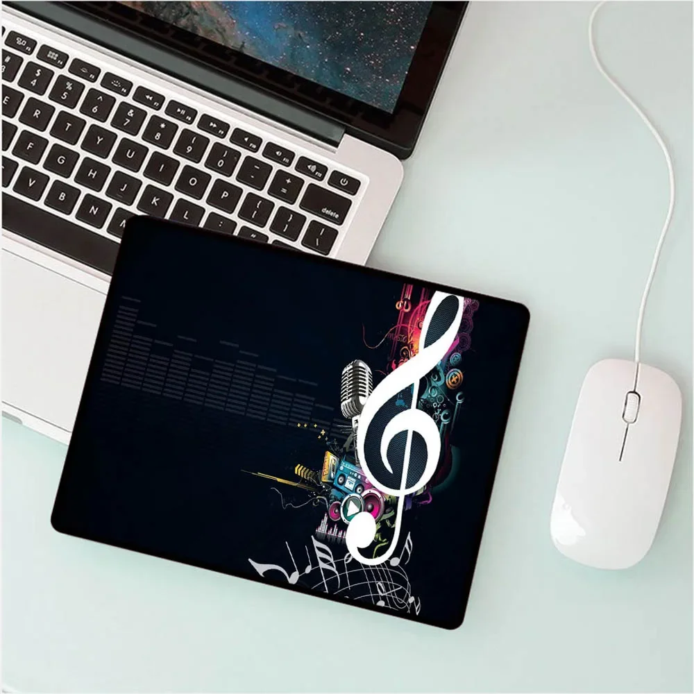 Mairuige Music Note Printing Game Mouse Pad Computer Optical Speed Game Pad Csgo Gamer's Soft Rubber Mouse Pad LOL Gaming Desk