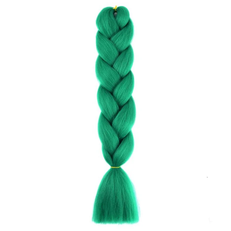 24 inch synthetische lange rechte yaki vlechten haar ombre vlechthaar jumbo regenboog vlecht haarverlenging voor vrouwen doe-het-zelf haar