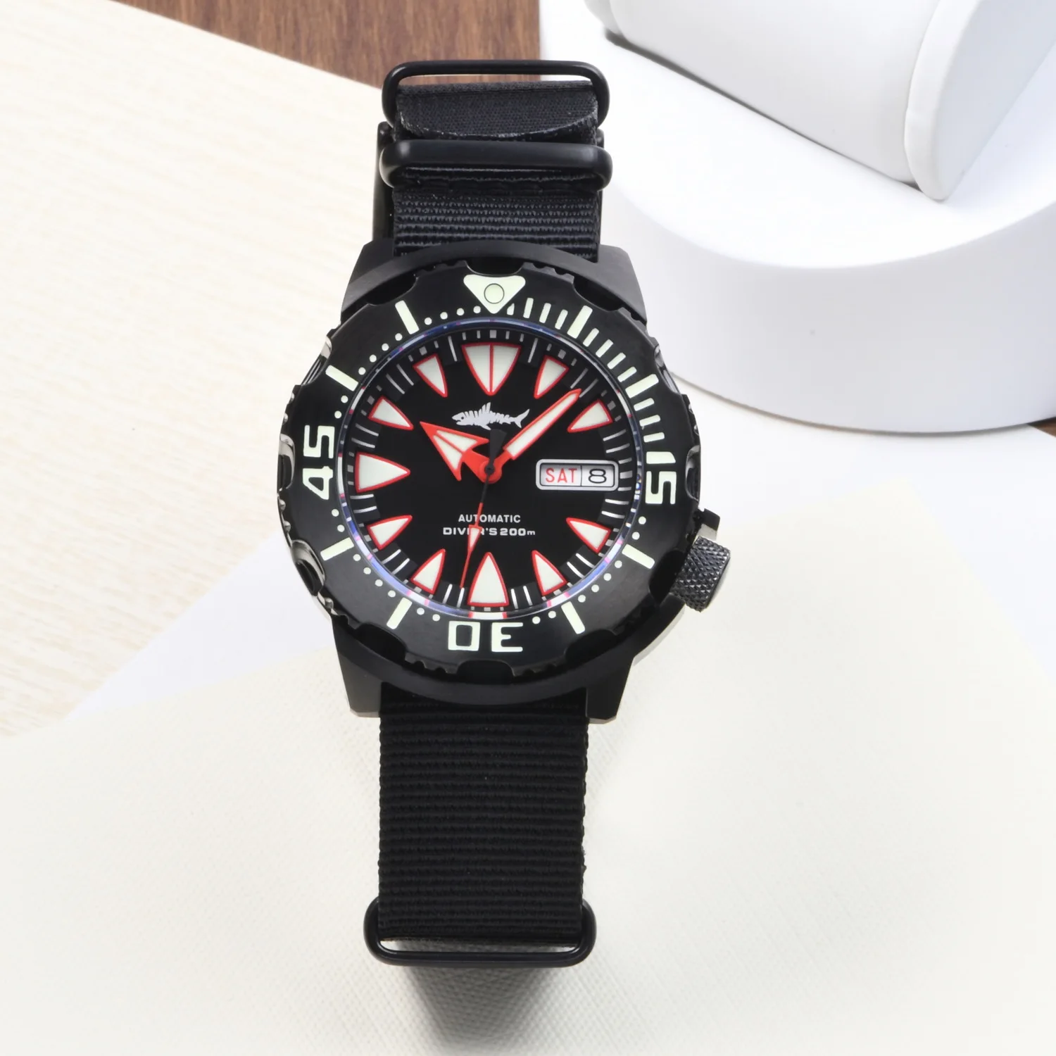 Heimdallr мужские дайверские часы новые 45,3 мм автоматические механические наручные часы 20ATM водонепроницаемые C3 светящиеся NH36 монстр циферблат сапфир