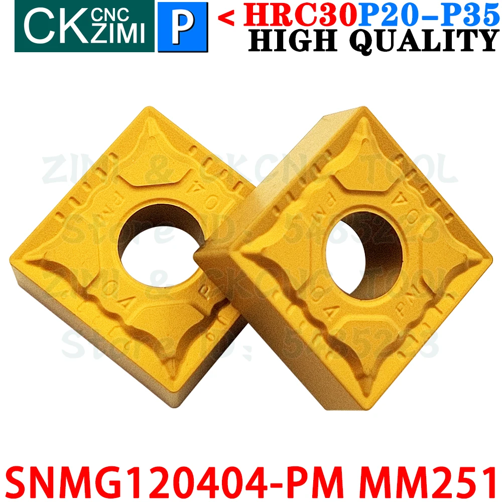 SNMG120404-PM MM251 SNMG 120404 PM MM251 Karbit Sisipan Eksternal Berputar Sisipan Alat SNMG431 SNMG1204 SNMG 1204 PM CNC Logam Mesin Bubut Alat Pemotong