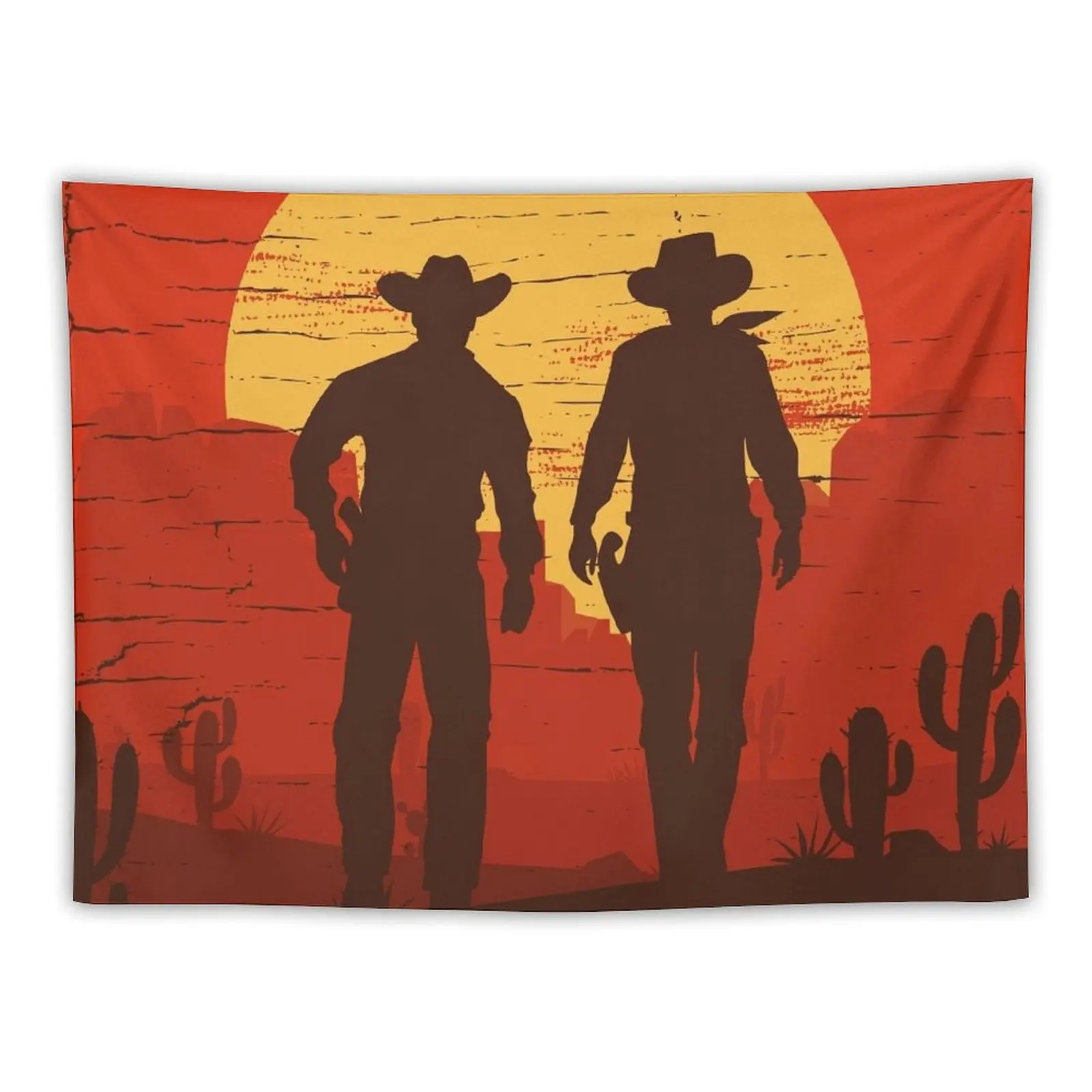 

Cowboys of the Wild West - Striding Tapestry Mushroom Decor Home Home Decorators Outdoor Decoration Tapestry