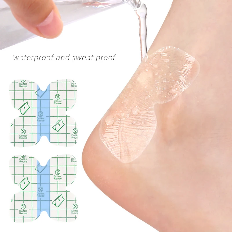 1/5/10Pcs Butterfly Shaped Heel Anti Wear Patch Sweat Proof Invisible Anti Wear Foot Patch Toe Ankle Slow Pressure Stop Grinding