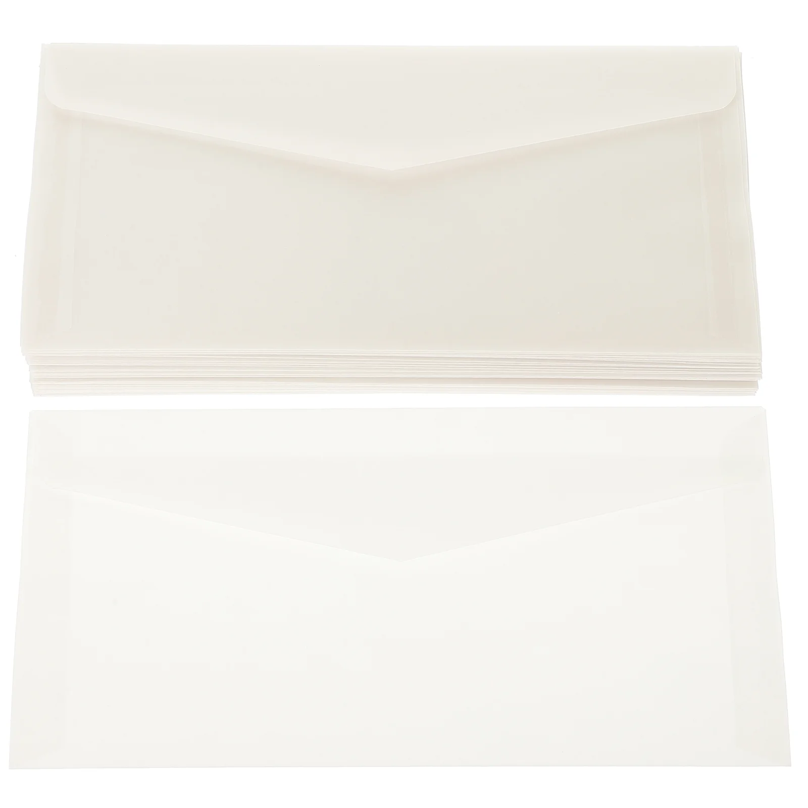 

50 Pcs Ticket Envelopes Translucent Vellum Sulfate Paper Transparent Invitation 50pcs Card Parchment Jackets Business Portable