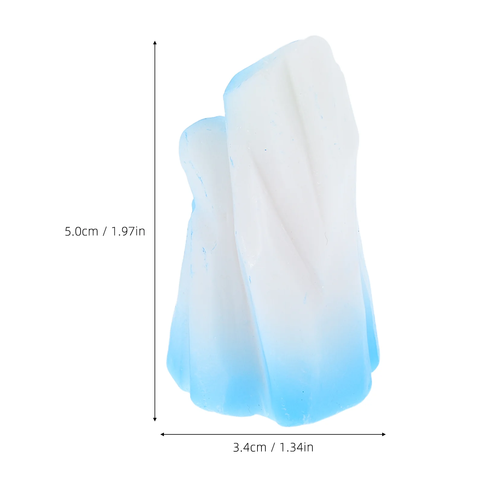 4 pezzi simulati ornamenti di iceberg figurine in resina statue decorative in miniatura per accessori da giardino micro paesaggi