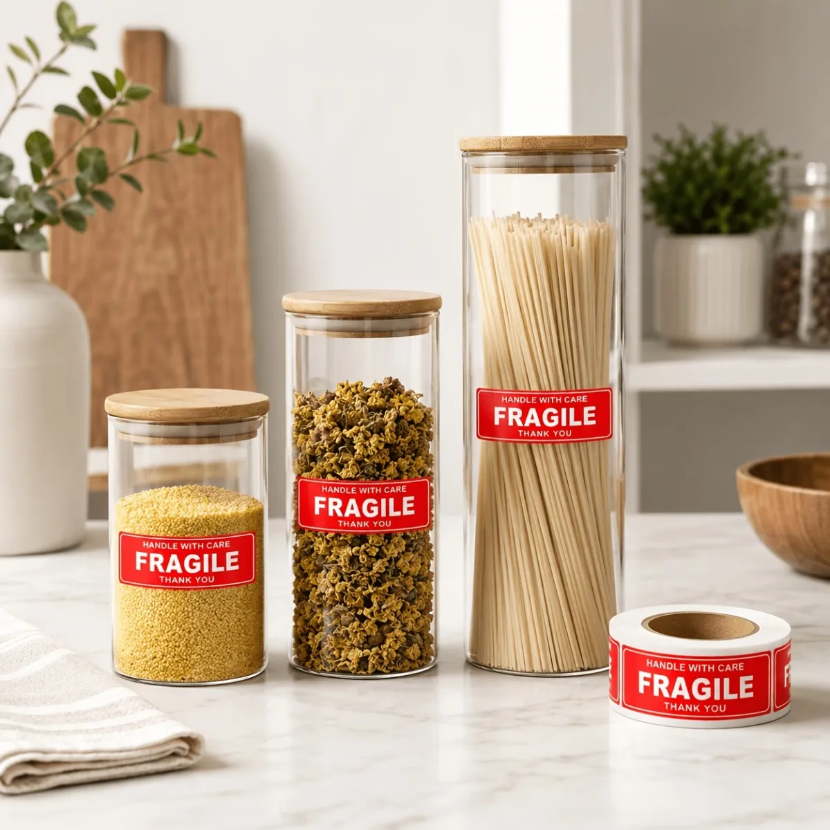 Fragile stickers, warning packaging labels, suitable for mailing, moving, warehousing, and small business packaging view 5