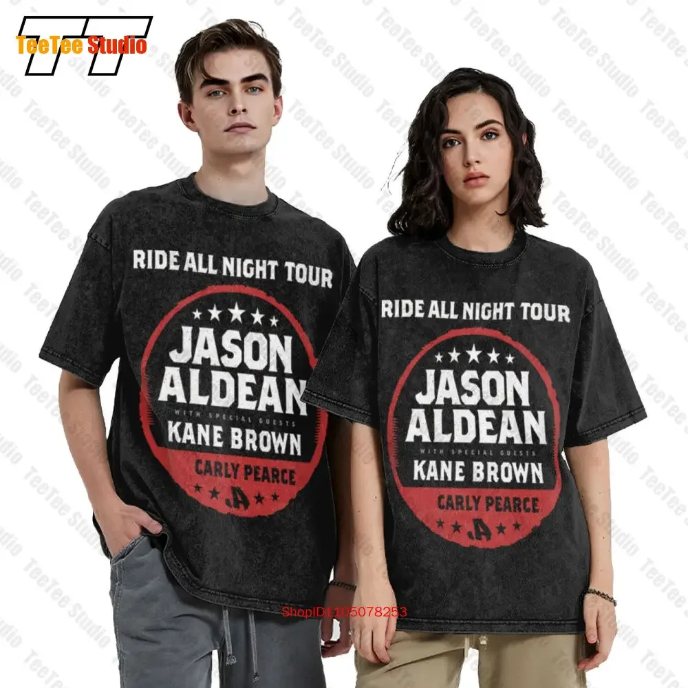 Jason Aldean Ride All Night Tour Dates 2019 Vintage Oversized T-Shirt 0D21