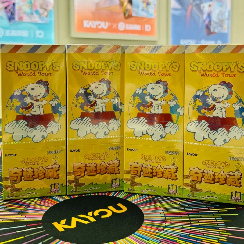 

Подлинная в наличии Kayou Snoopy Card Peanuts Comic Miracle Collection World Travel Card Коллекционные карты Подарок-сюрприз на день рождения ﻿