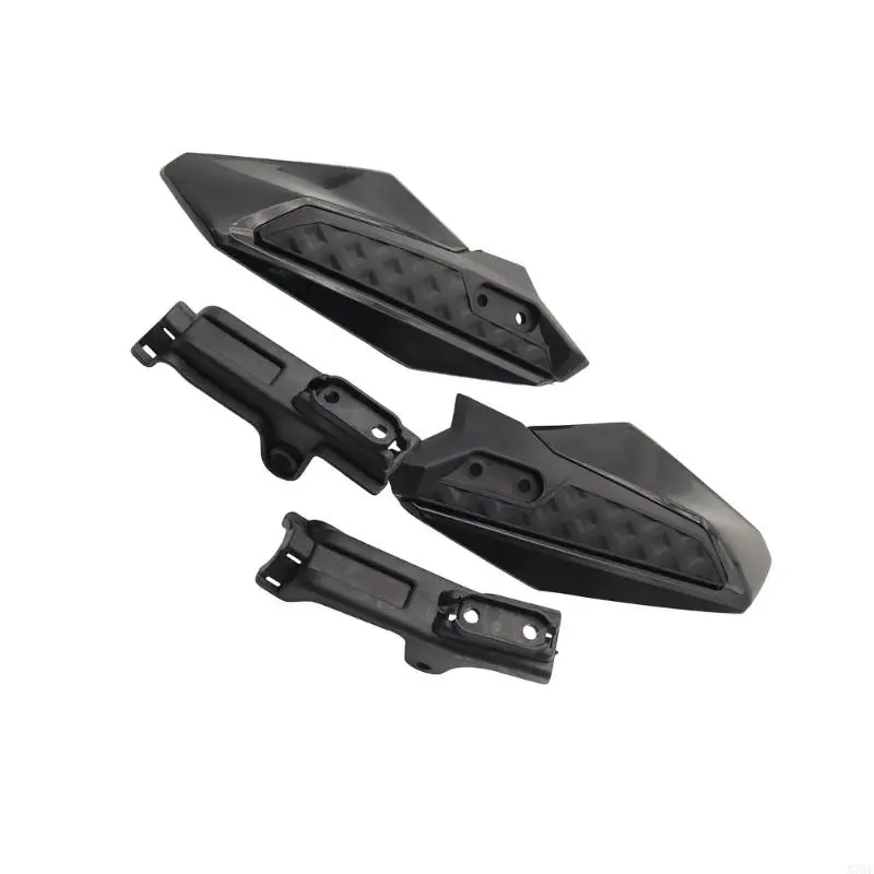M76E Motorrad-Handschutz-Set, Handschutz mit eckigen Schutzschalen und Halterungshalterungen für Windschutz Lenker – Detail 7