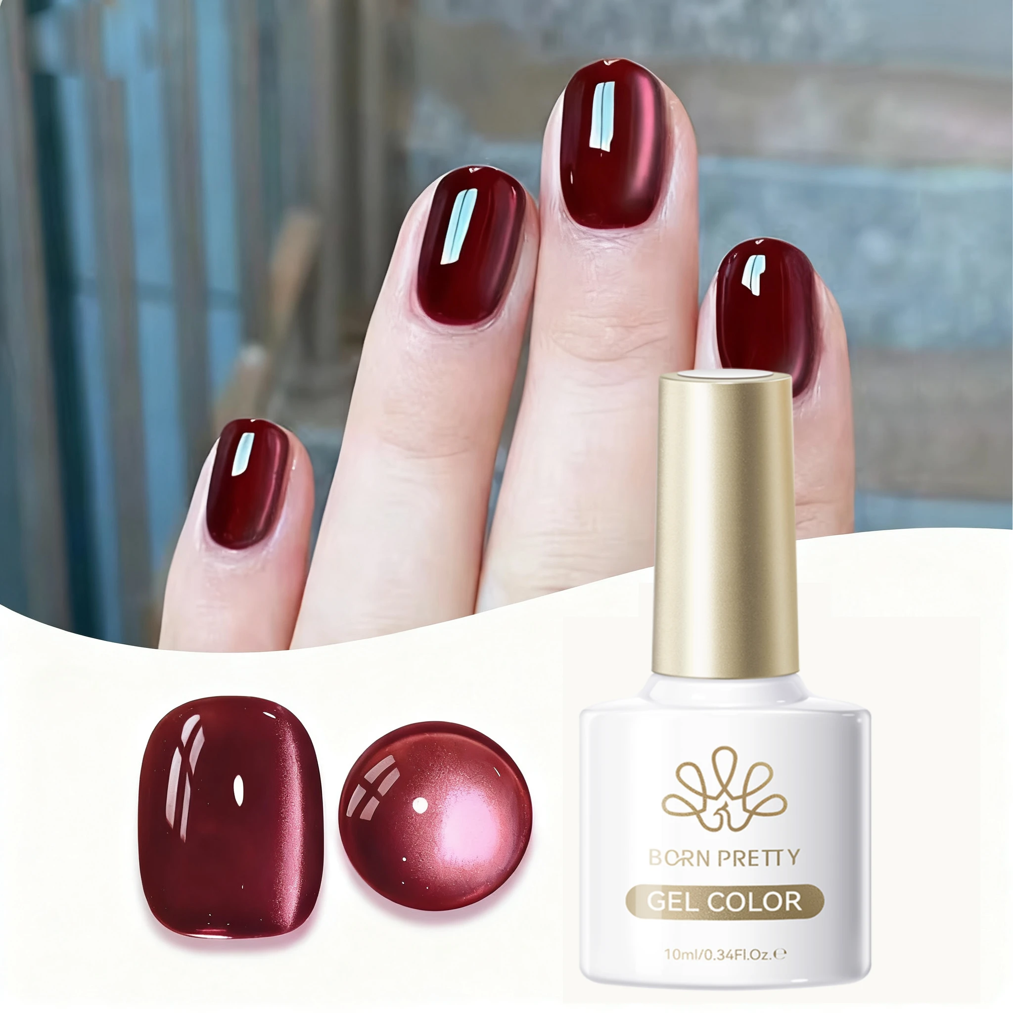 nascido-bonito-10ml-vermelho-escuro-cafe-marrom-vidro-granulo-gato-gel-magnetico-unha-polones-semi-permanente-embeber-fora-uv-gel-verniz-manicure