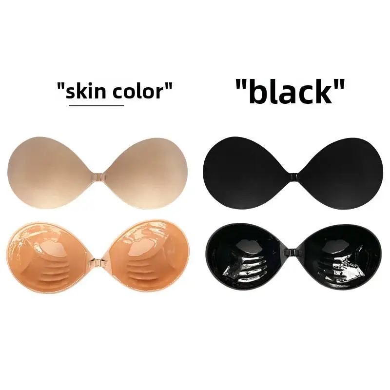 

Round Cup Fabric Women 2cm Lip Thick Sticky Strapless Push up Adhesive Bra