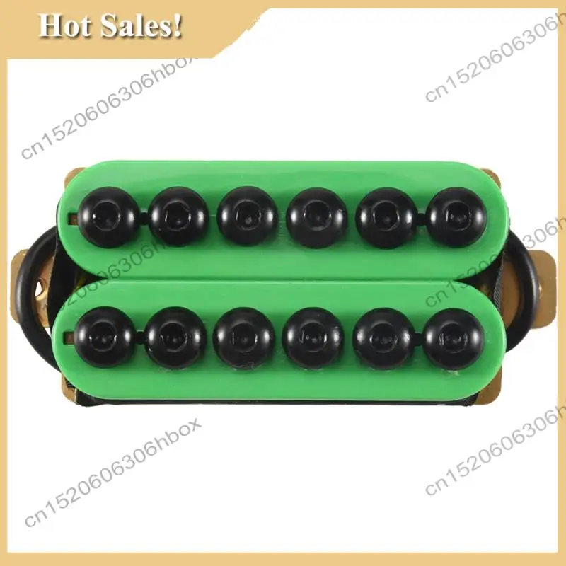 

-HOPE 2Pcs Double Coil Electric Guitar Humbucker Pickup Bridge&Neck Magnet Invader Style Punk Green