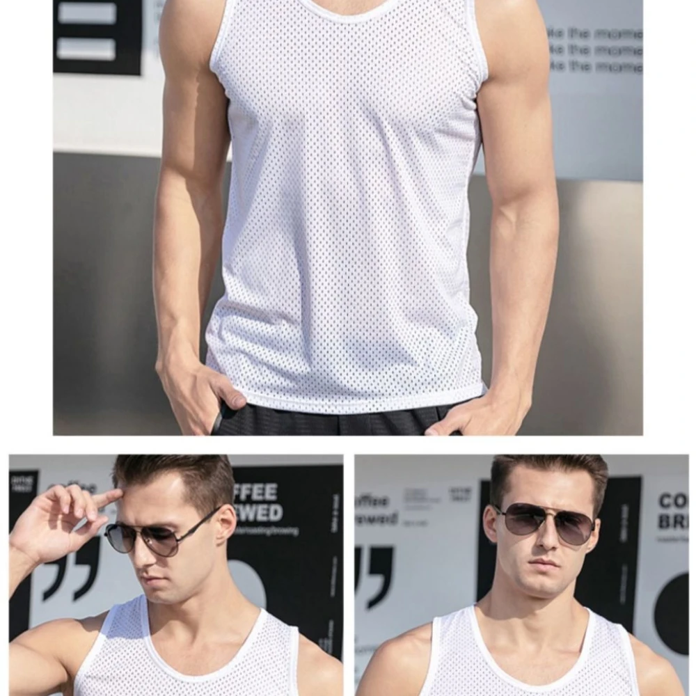 

Summer Mens Casual Ice Silk T-shirt Men's Thin Short-sleeved Sports T-shirt Bottoming Shirt Solid Color O-neck Tees