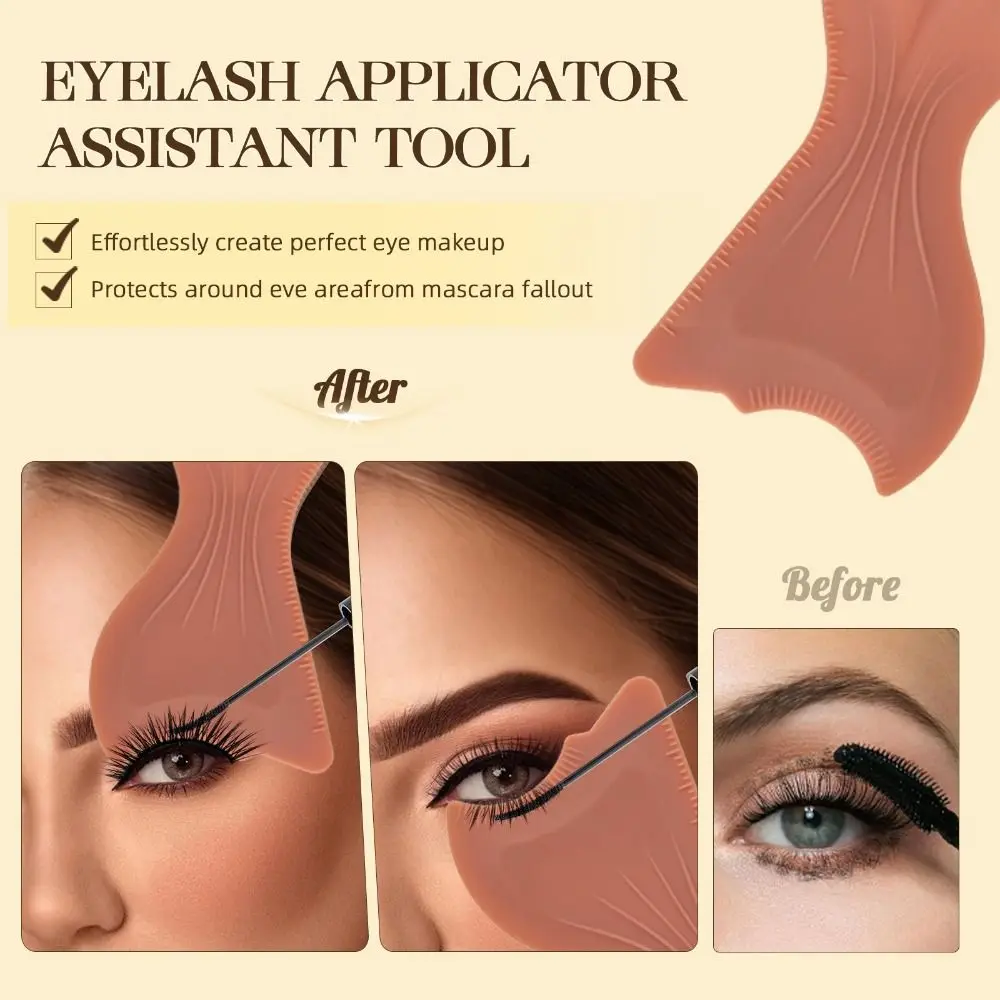 Aplicador de Maquiagem para Olhos em Silicone Multifuncional: Base Líquida, Sombra e Delineador - Paleta de Cores para Maquiagem dos Olhos