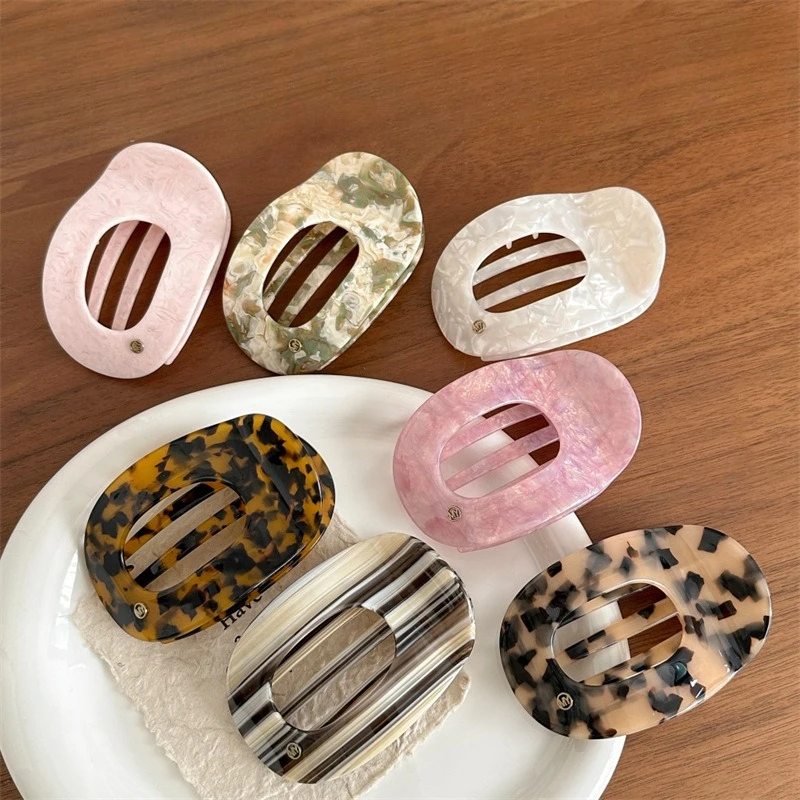 

Elegant hairpin Women's acetic acid plate grab clip Back head plate hairpin Fashion large duck bill clip Hairpin clip Headgear