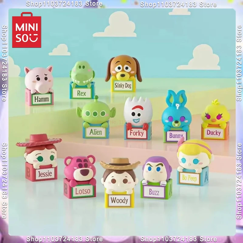 

MINISO Disney Anime Figures Mystery Box Blind Bag Toy Story Mickey Mouse Stitch Cute Figures Collection Toy Cute Chrismas Gift