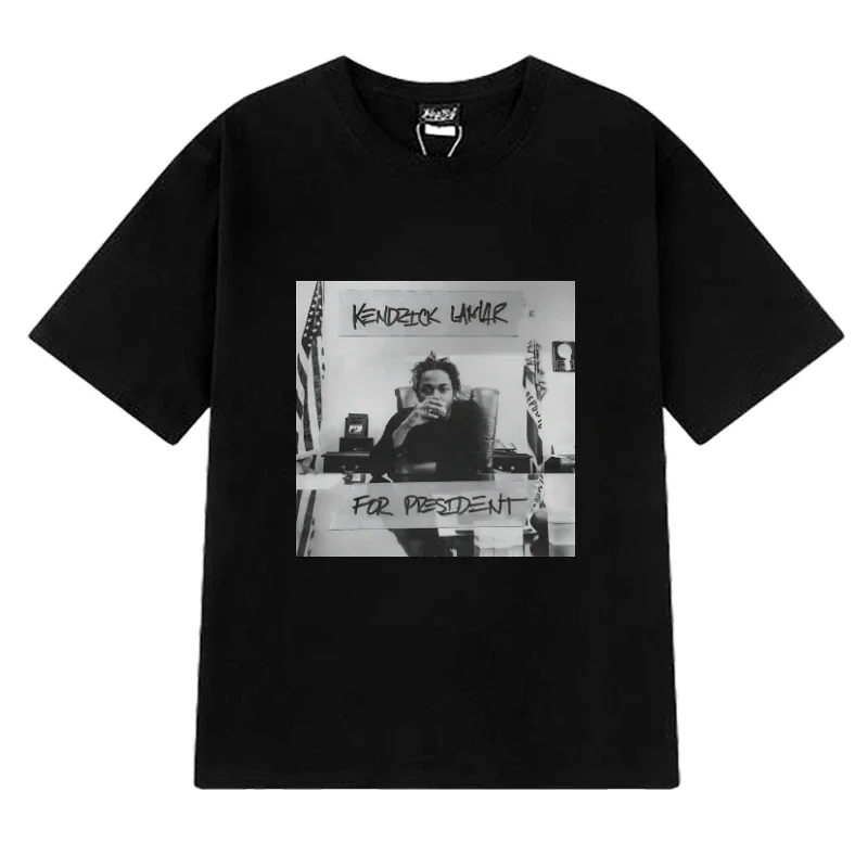 

High Quality Kendrick Lamar Hip Hop music Tee shirt 2024 Unisex Oversized short sleeve T-shirts Men Women 100% Cotton streetwear