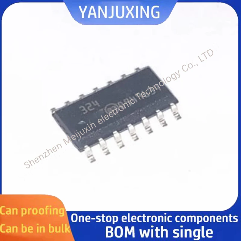 10pcs/lot LM324DT  324 SOIC-14 Four-way operational amplifier IC chips in stock