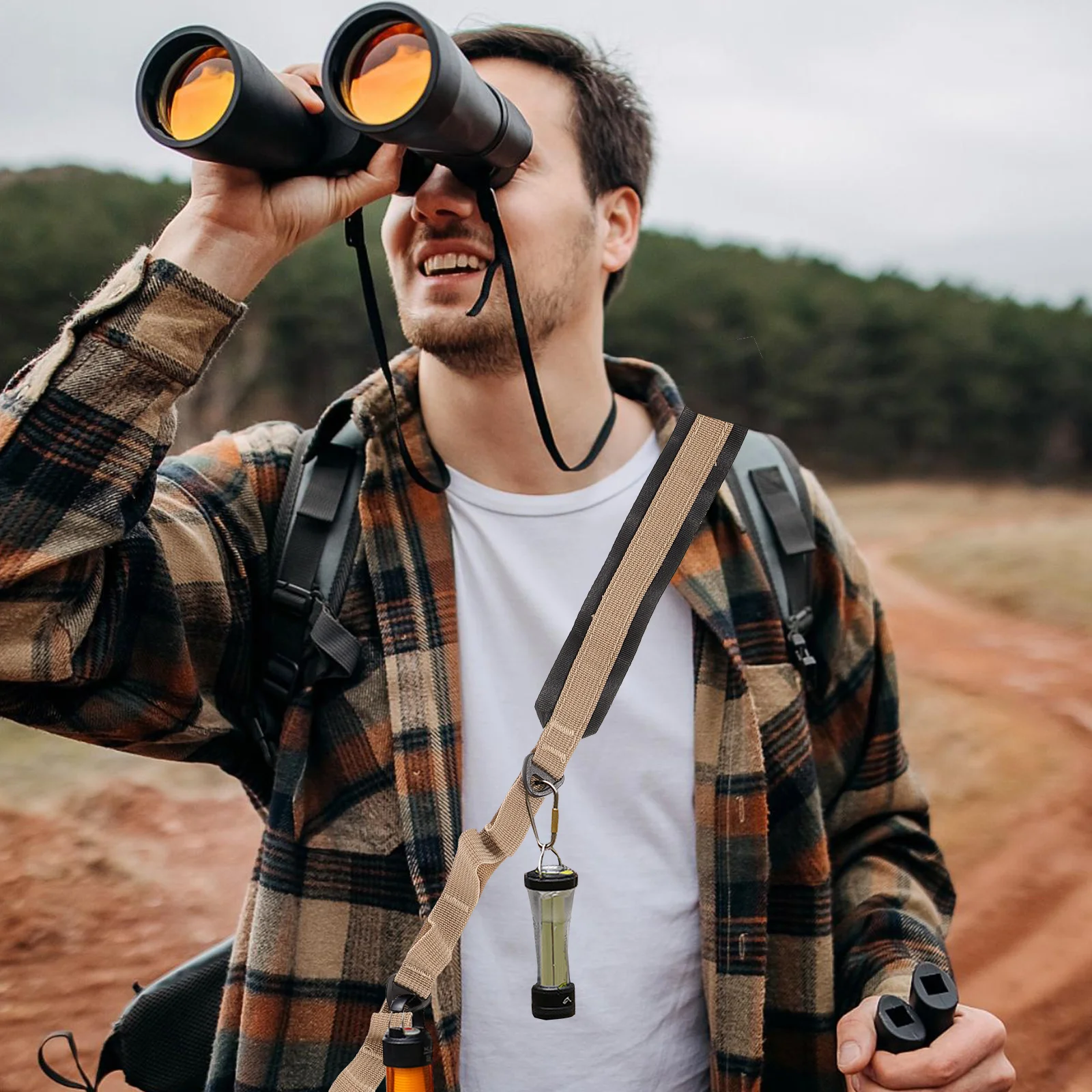 

Multipurpose Travel Lanyard Lightweight Camping Bag Strap Replacement Polyester Hanging Rope Net Shouder Tent Outdoor