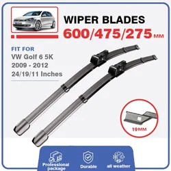 Set For VW Golf 6 Golf6 MK6 VI 2009 - 2012 5K Front Rear Wiper Blades Wagon GTI R GTD Windscreen Windshield Window 24