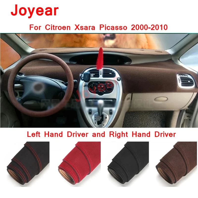 For Citroen Xsara Picasso 2000-2010 Carpet Ornaments Avoid Light Durable Suede Dashmat Dashboard Cover Interior Accessories