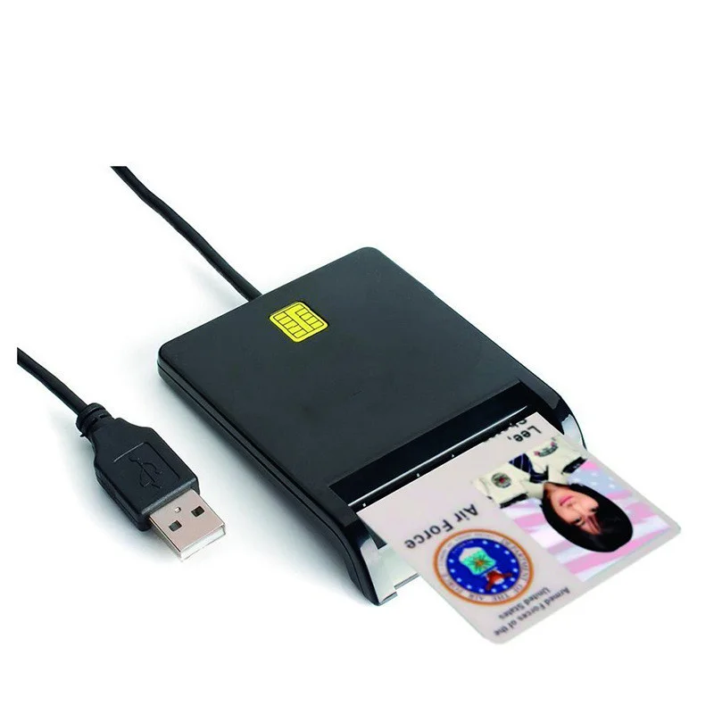 Lector de tarjetas inteligentes USB, adaptador de conector de tarjeta IC CAC para accesorios de ordenador, declaración de impuestos bancarias, ATM