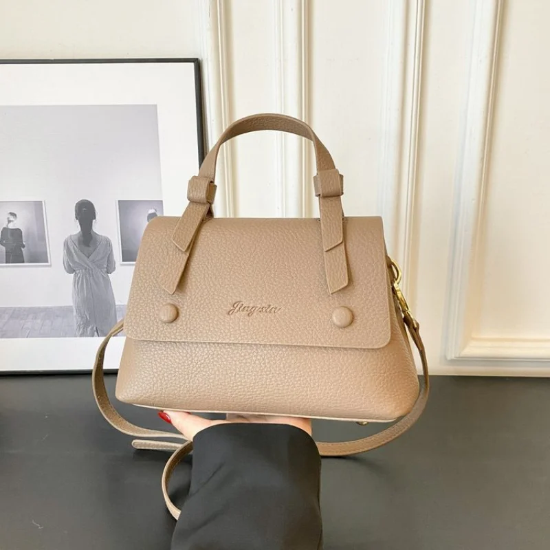 

Elegant Women's Leather Shoulder Bag With Adjustable Strap For Comfortable Daily Use By Famous Luxury Brand Designer