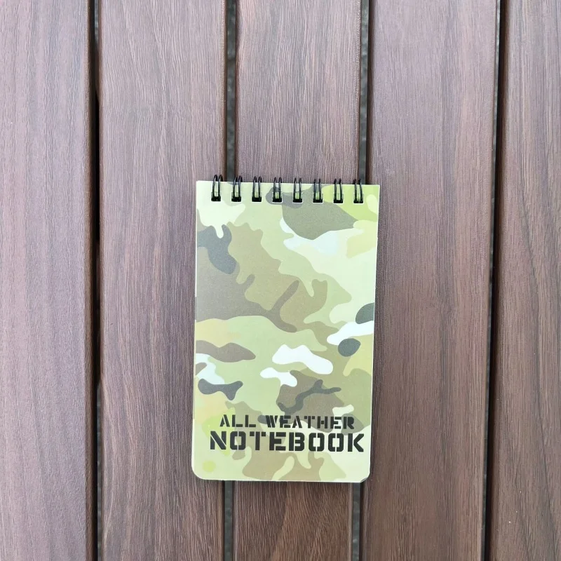 Camouflage Printing Note Book Paper Waterproof Writing Paper In Rain Tactical Note Book Notebook All Weather Outdoors