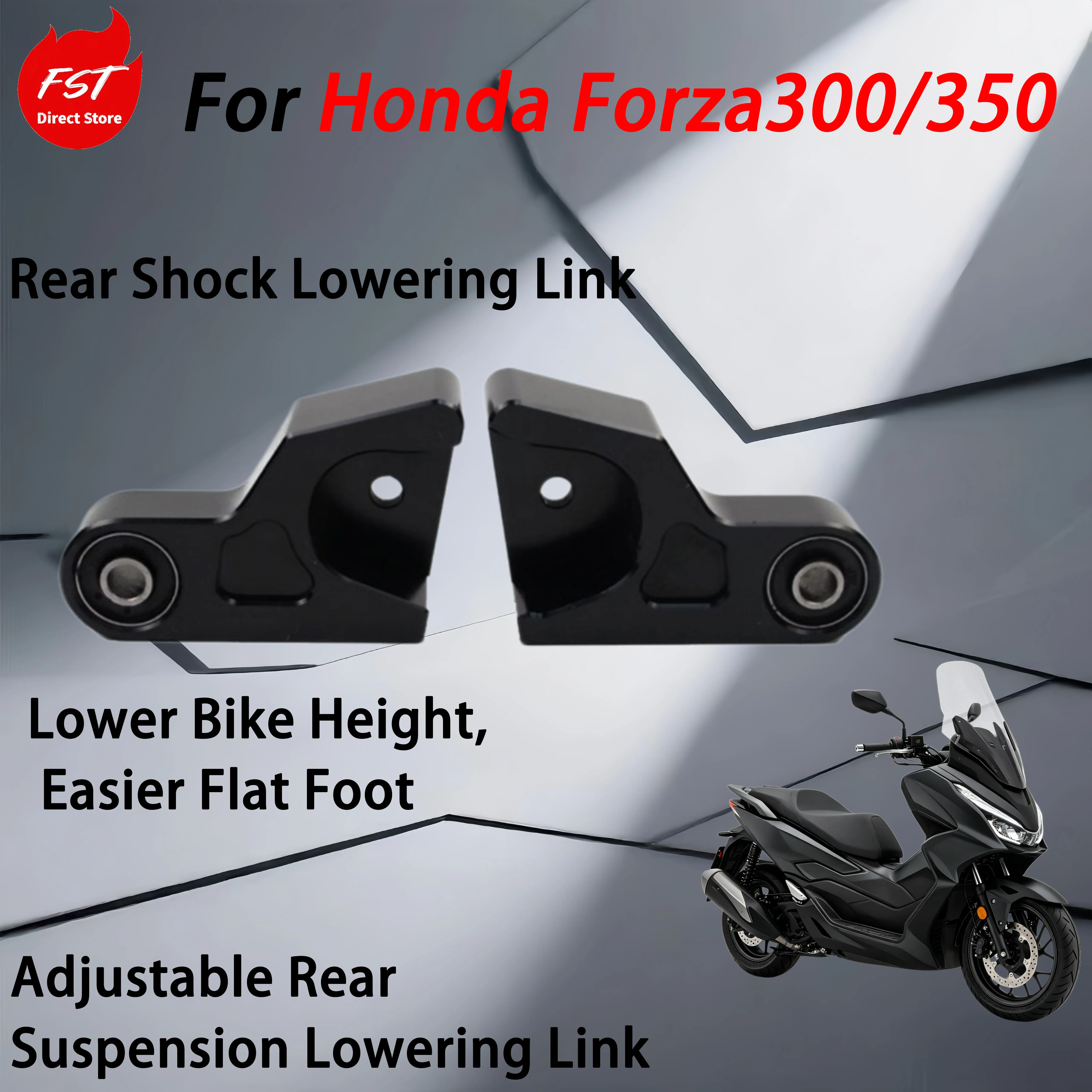 For Honda Forza300/Forza350, aftermarket accessories for motorcycle rear suspension reduce the mileage.
