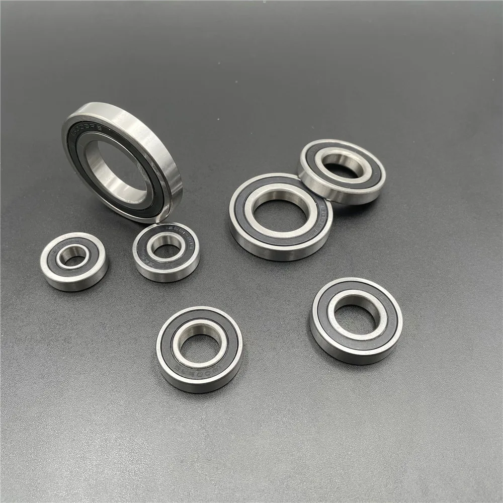 2-10pcs 16000 16001 16002 16003 16004 16005 16006 2RS RS Double Rubber Sealed Deep Groove Ball Bearing Chrome Steel GCr15