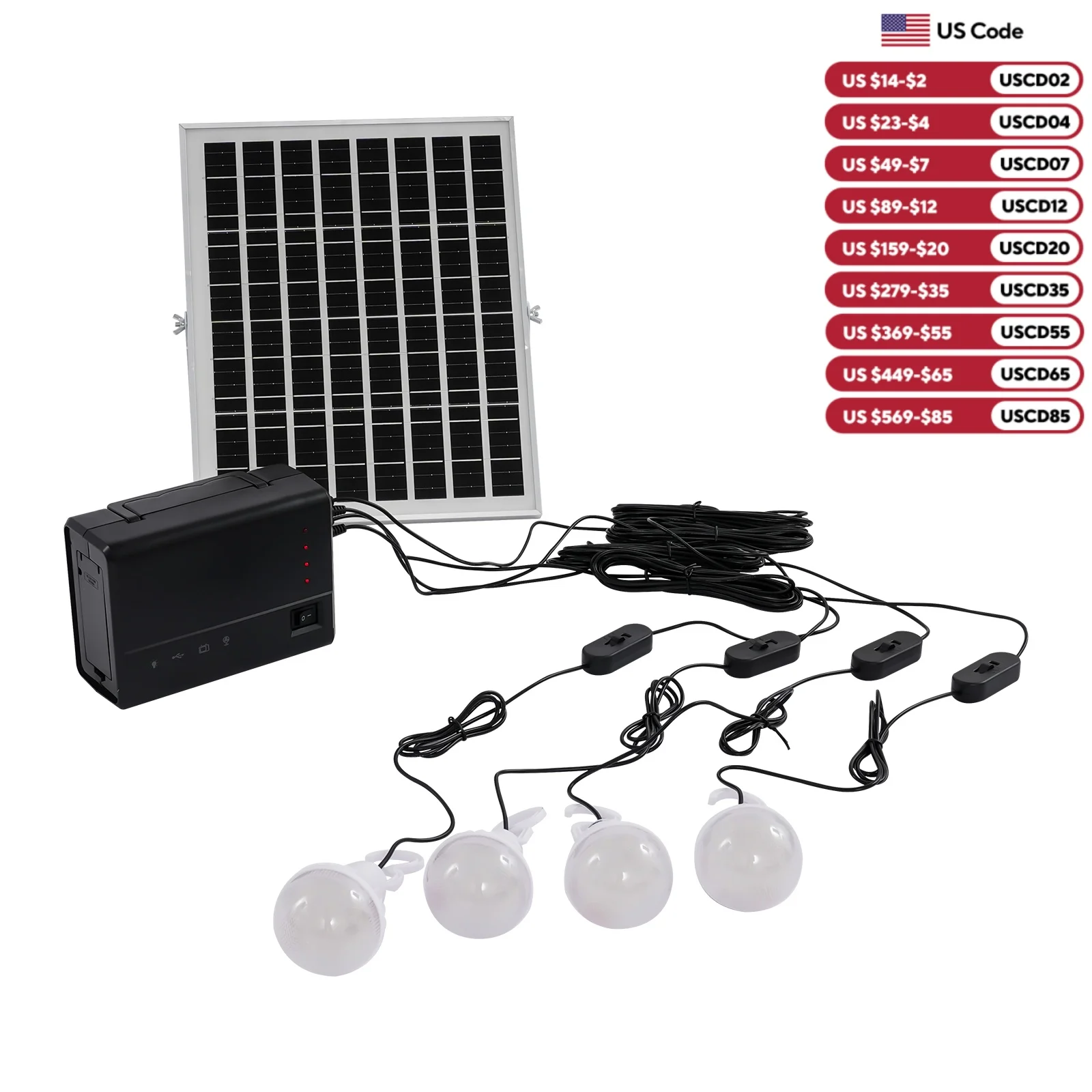 

Портативный солнечный генератор с инвертором мощности солнечной панели для дома и кемпинга, солнечные фонари для хранения энергии для вентиляторов