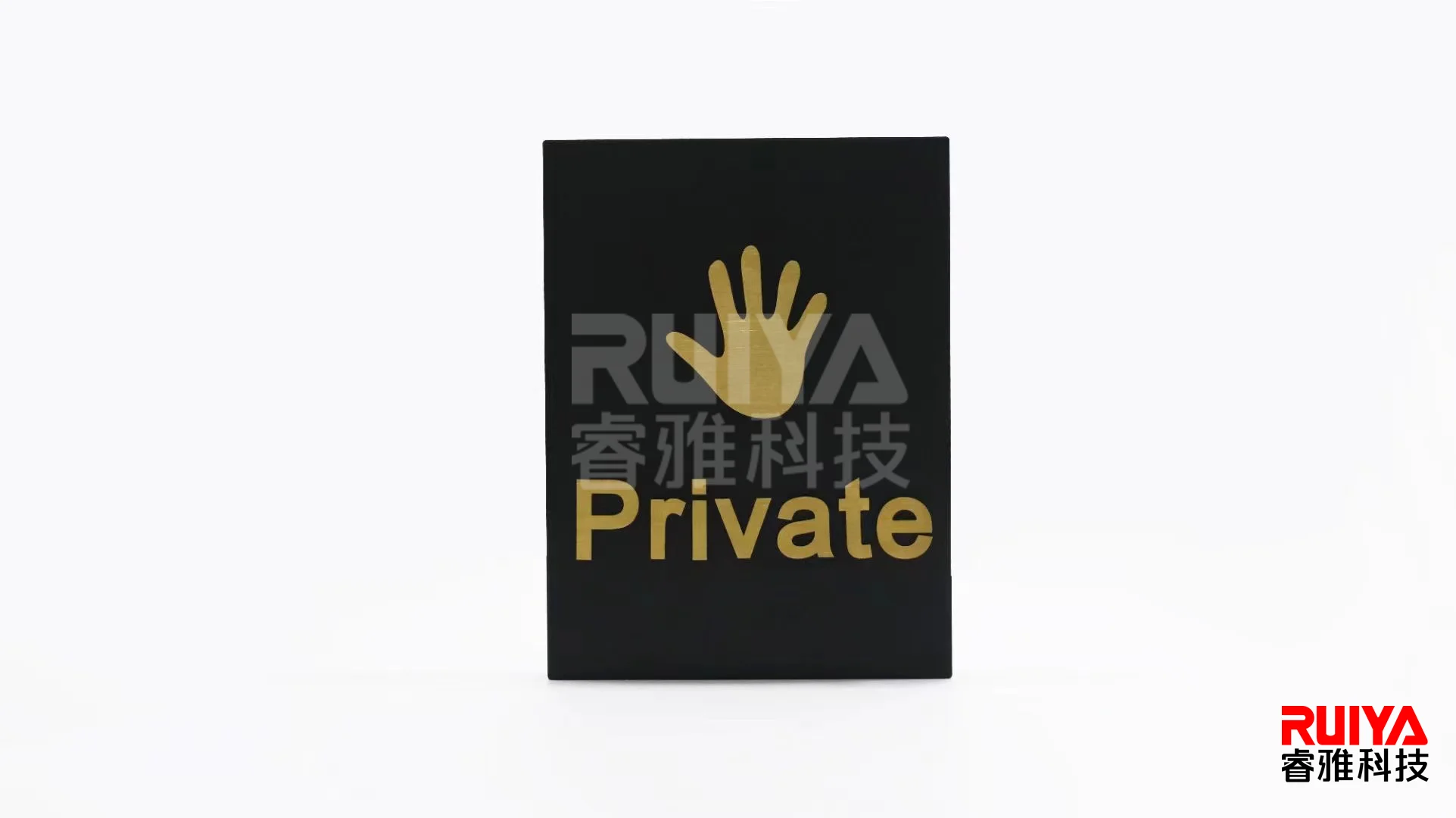 Electroplated brushed titanium paint black matte bottom box signage exhibition home decoration creative gift