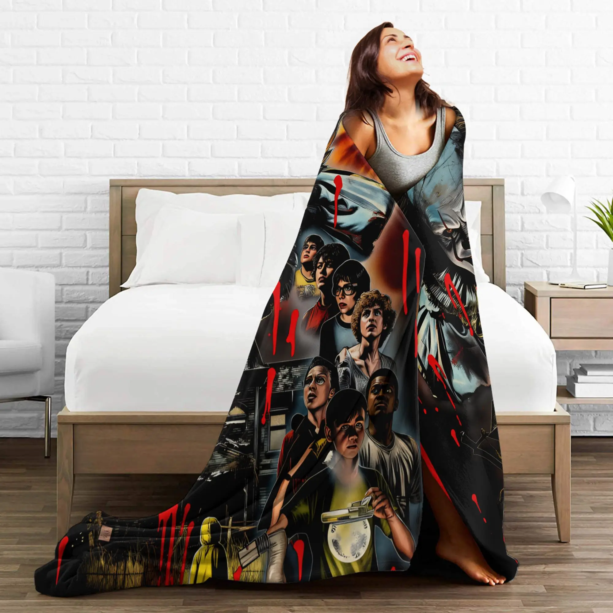 تكنولوجيا المعلومات مرحبا بكم في ديري 2025 بطانية دافئة ناعمة مكتب السفر بطانية رمي قطيفة ديكور المنزل الفانيلا المفرش غطاء سرير أريكة