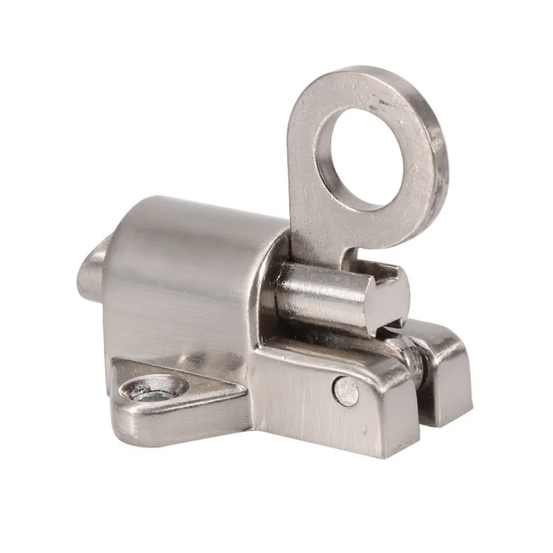 

C9 Self-Closing Automatic Latch Window Gate Security Pull Ring Spring Bounce Door Bolt Latch Lock Zinc Alloy Material