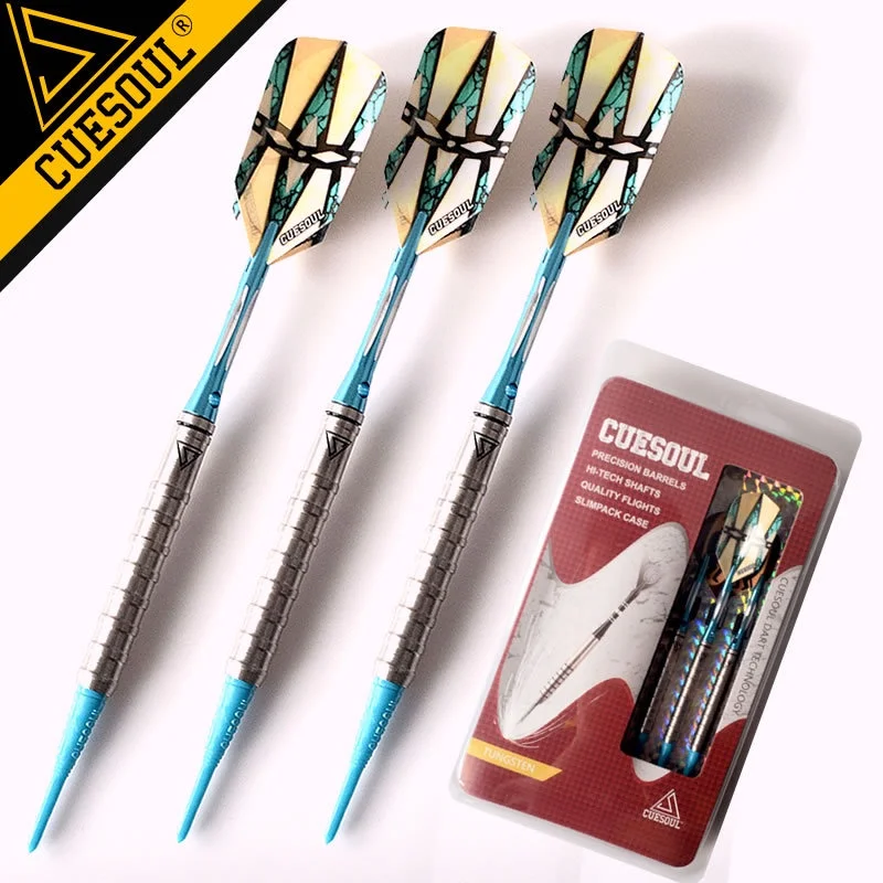 

CUESOUL 90% Tungsten Soft Tip Dart Set 18 Grams Professional Electronic Darts 3 pcs