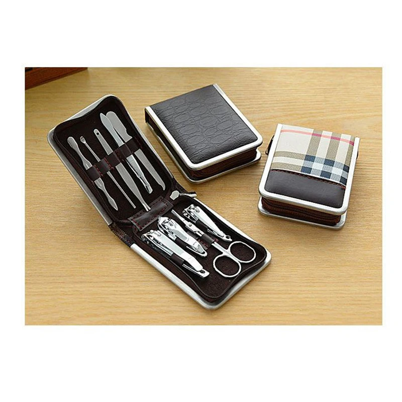 9 in 1 Soft Case Professional Manicure Pedicure Kit Tool For Dad Husband Men Boy Friend Holiday Birthday Christmas Gift