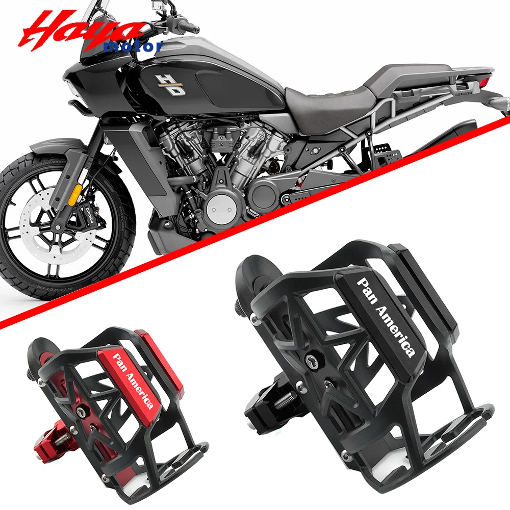 For Harley Davidson Pan America 1250 PAN1250 Newest Motorcycle Accessories CNC Beverage Water Bottle Cage Drink Cup Holder Stand