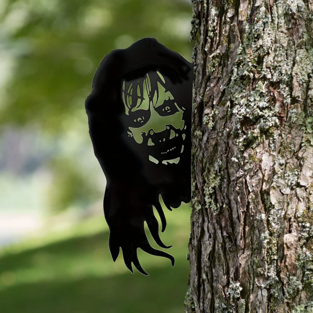 

Spooky Black Metal Peep Witch Wall Art – 1 Piece Iron Craft – Ideal Halloween Home Decor – Perfect for Outdoor and Eerie Accent