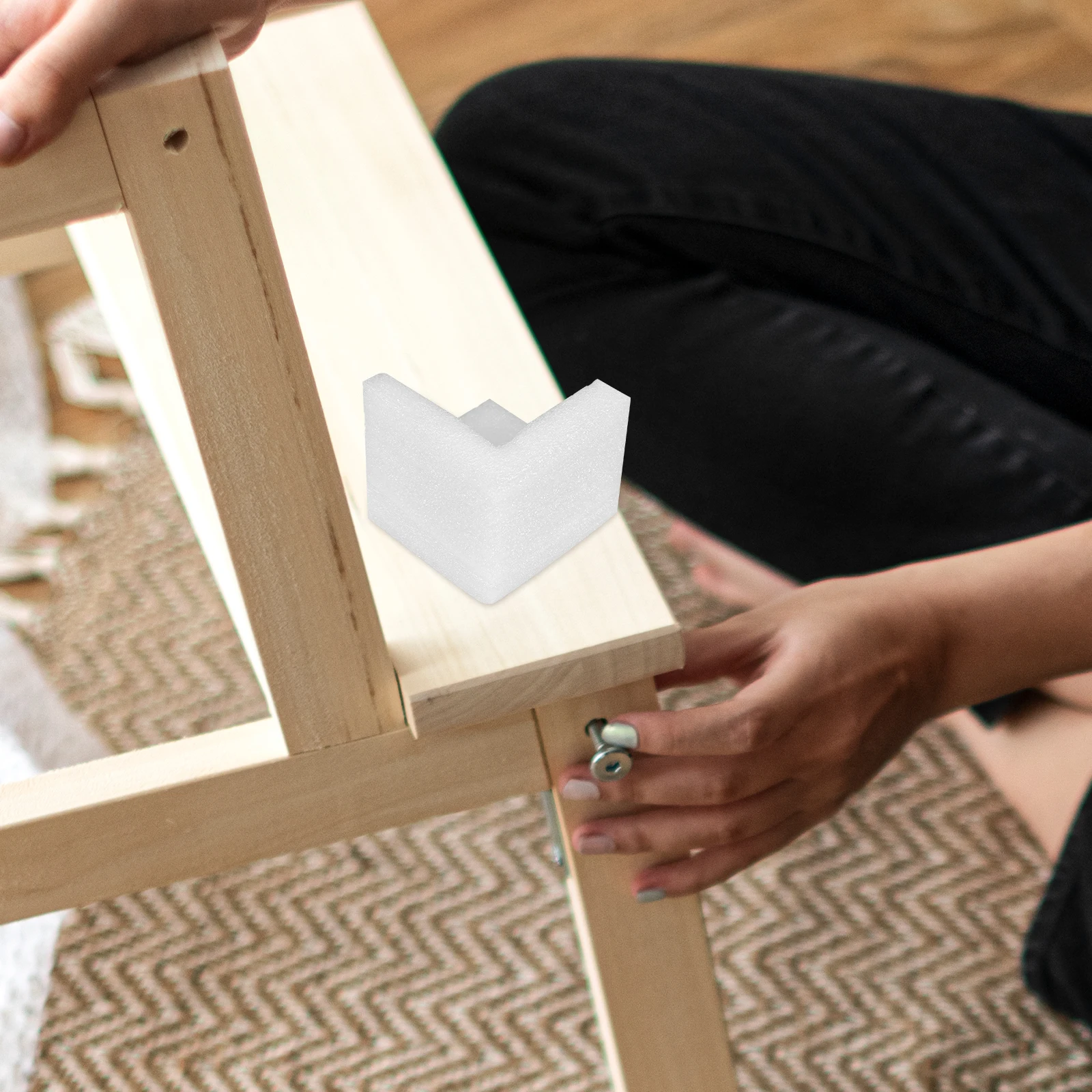 12 قطعة حماة زوايا الأثاث صندوق التعبئة والتغليف العملي حافة الحرس إطار الشحن حشوات للزوايا التعبئة والتغليف حافة حماة