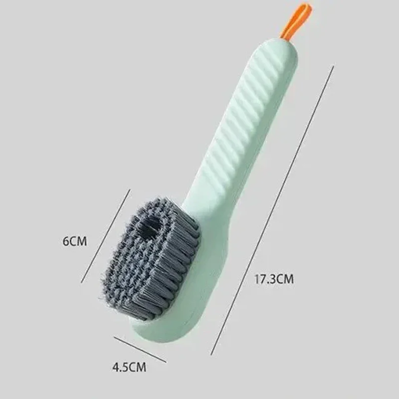 1/2Pcs Cleaning Brush Soft Bristled Liquid Long Handle Multifunction Cleaning Shoe Brush with Hook Clean Tool Clothing Clean