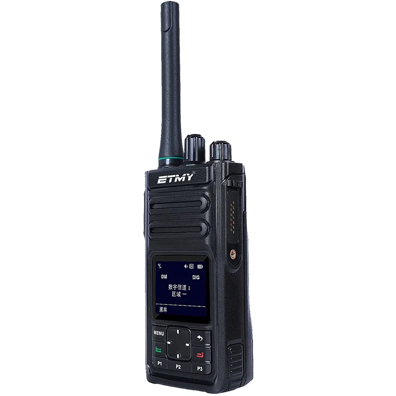 ETMY ET-D68 dmr radiobereik tot 10 km walkie talkie met sms'ing AES256 digitale gecodeerde walkie talkie