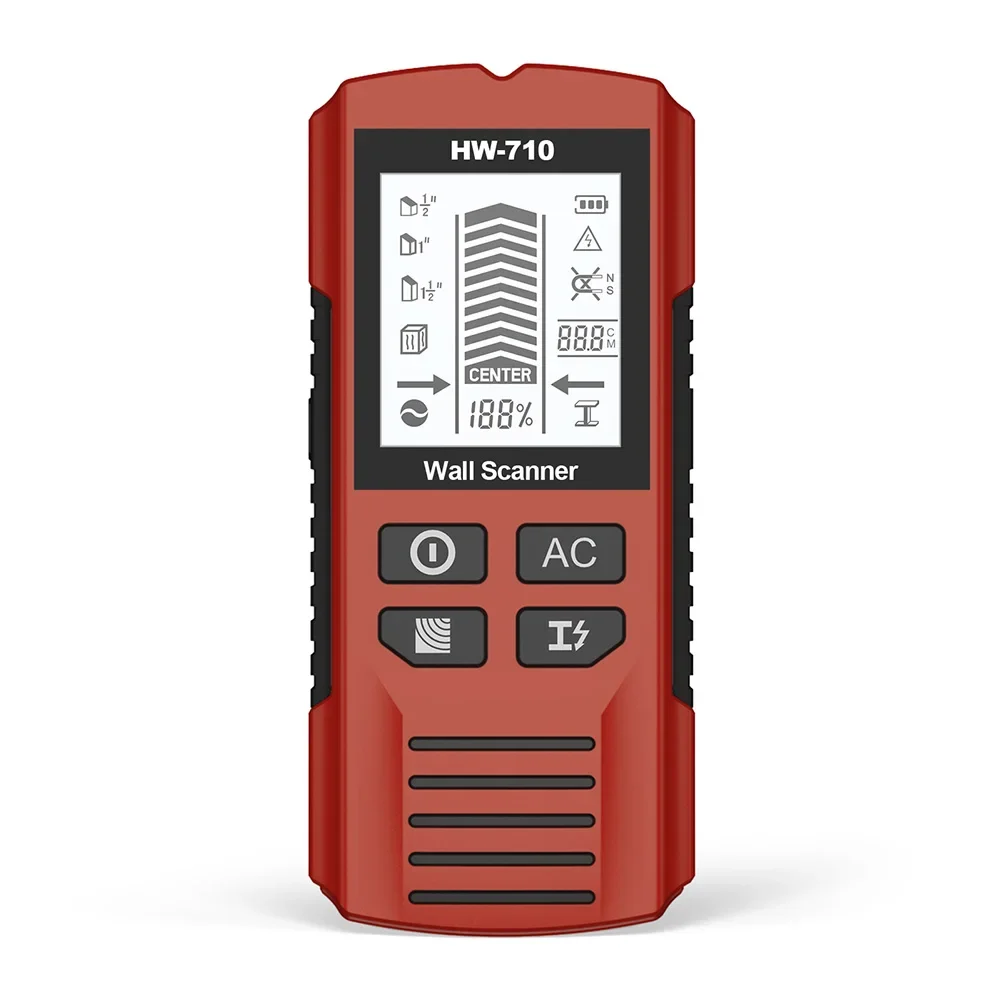 

Essential DIY Detection Tool Metal Detector Safety Metal Locator 174*76*41MM Handheld Metal Detector LCD Display