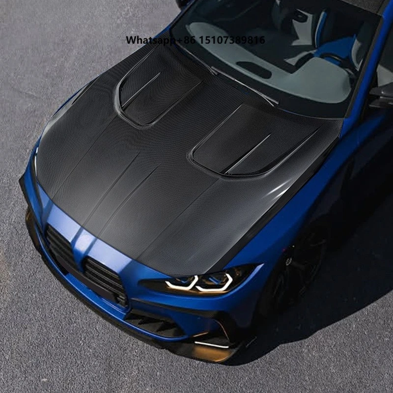 Car Vorstein Style Double Sided Carbon Front Engine Bonnet Hood for Bw G80 M3 G82 M4 Engine Hood