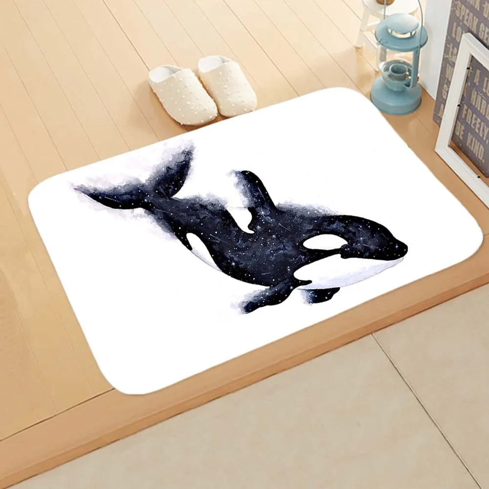 Animal print pattern floor mats home decoration bathroom kitchen toilet absorbent mat living room entrance entrance carpet