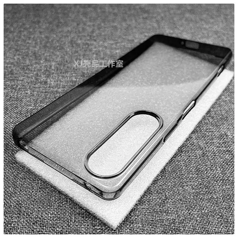 Capa para sony xperia 1 iii 1iv 1vi, simples, leve e fina, transparente, proteção para câmera, capa de telefone para sony xperia 1 ii, capa amortecedora