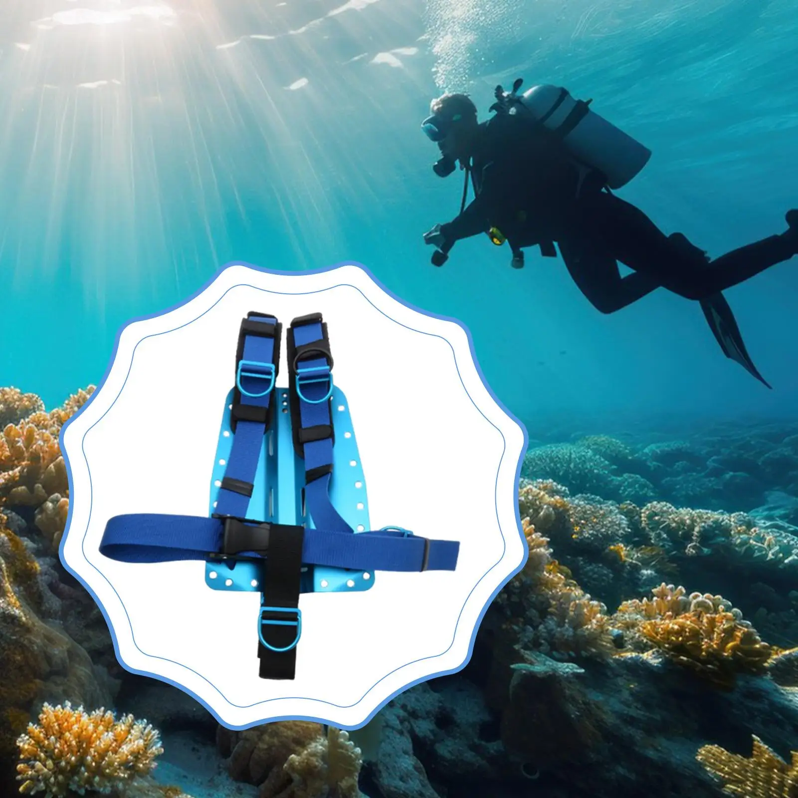 Aluminum Alloy Diving BCD Backplate Harness Lightweight Scuba Diving Gear Accessory for Technical Diving Equipment view 5