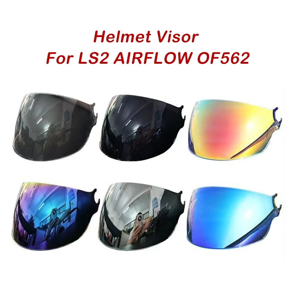 Open‑Face Motorcycle Helmet Visor Replacement Windshield Lens for OF562 Airflow Helmet Accessories Visera Capacete
